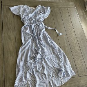 Love Delirious maternity dress midi w stripes